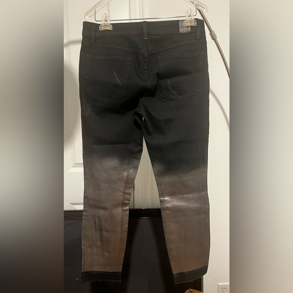 LEVEL 99 “Revolver” Women’s Black and Solver Jeans NWT